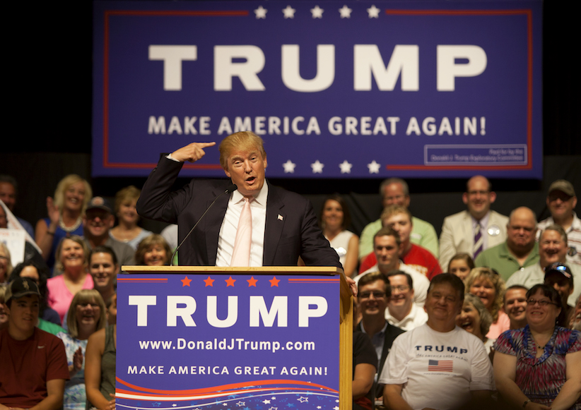 Donald Trump beim Wahlkampf
